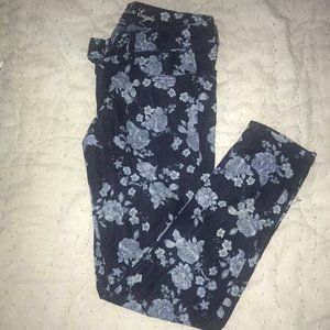 Floral Printed Jeans